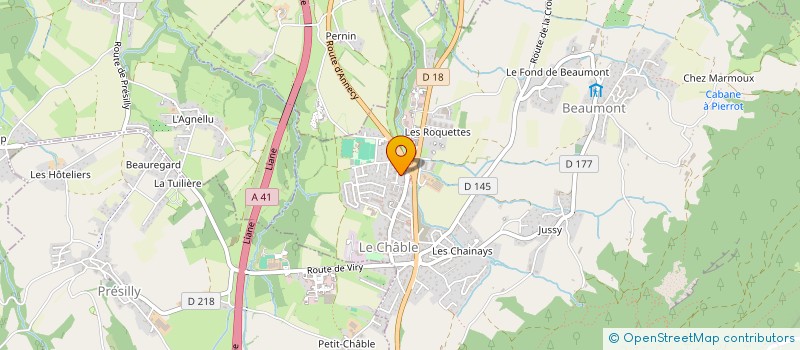 localisation de l'entreprise POSIDONIA  ANNEMASSE