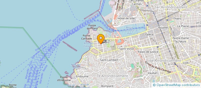 localisation de l'entreprise POSIDONIA MRS  MARSEILLE