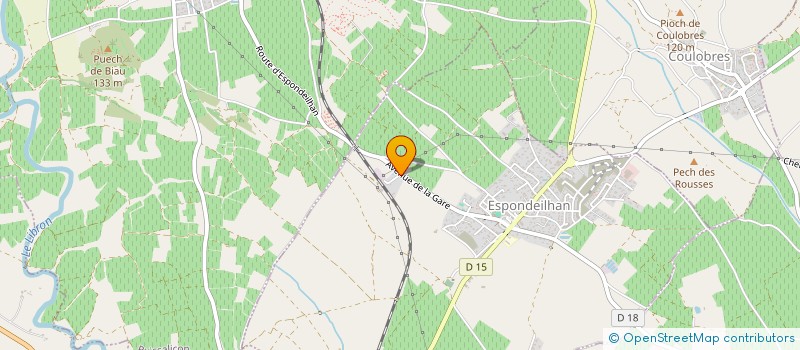 localisation de l'entreprise POSIDONIE  ESPONDEILHAN