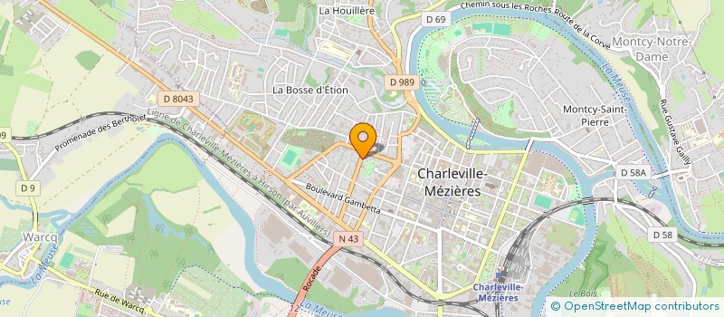 localisation de l'entreprise POSITIF 08  CHARLEVILLE-MEZIERES