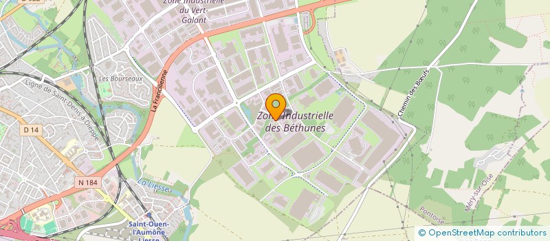 localisation de l'entreprise POSITIF  SAINT-OUEN-L'AUMONE