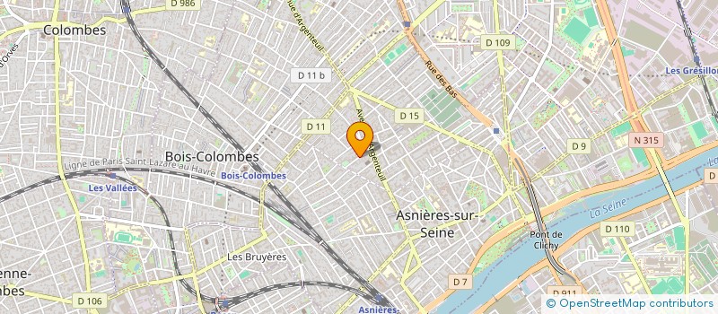 localisation de l'entreprise POSITIF SARL à ASNIERES-SUR-SEINE