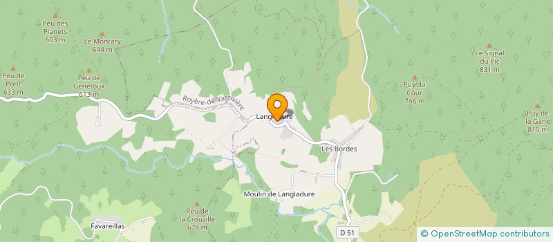 localisation de l'entreprise POSITIF YOGA  ROYERE-DE-VASSIVIERE