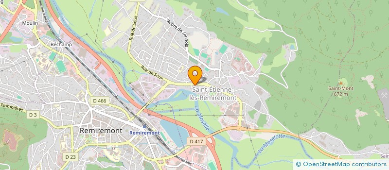 localisation de l'entreprise POSITIV'EDUCSPE  SAINT-ETIENNE-LES-REMIREMONT