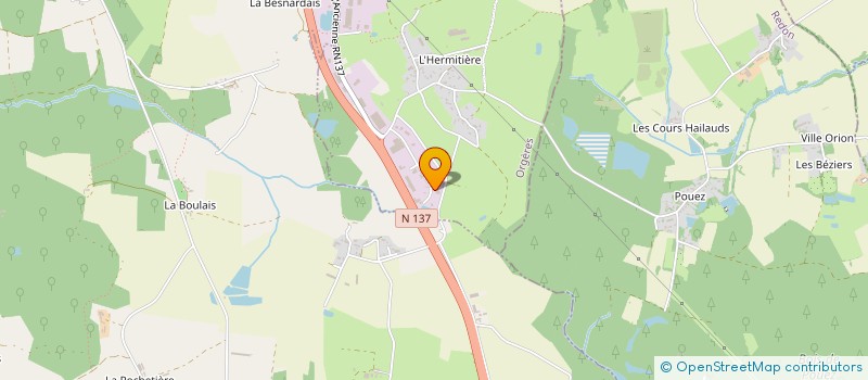 localisation de l'entreprise POSITIV FORMATION  ORGERES