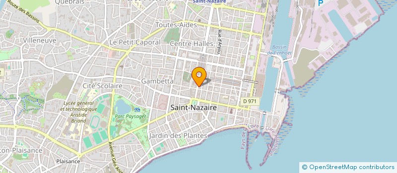 localisation de l'entreprise POSITIV'ONDES  SAINT-NAZAIRE