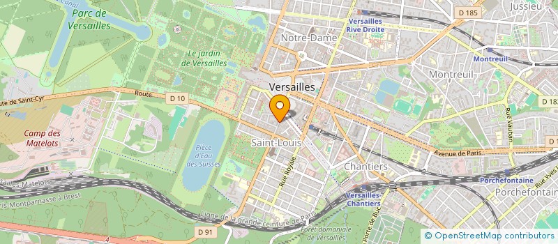 localisation de l'entreprise POSITIVE ACADEMY à VERSAILLES