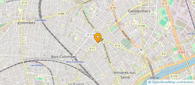 localisation de l'entreprise POSITIVE ADAPTATIONS à BOIS-COLOMBES