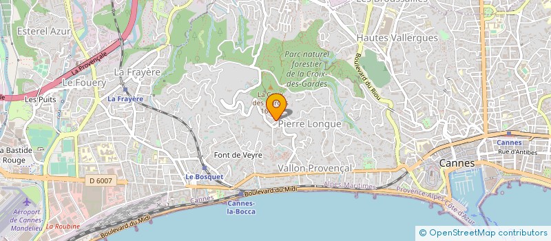 localisation de l'entreprise POSITIVE ATTITUDE  CANNES