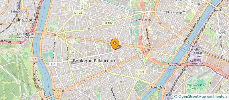 localisation de l'entreprise POSITIVE CONSEIL à BOULOGNE-BILLANCOURT