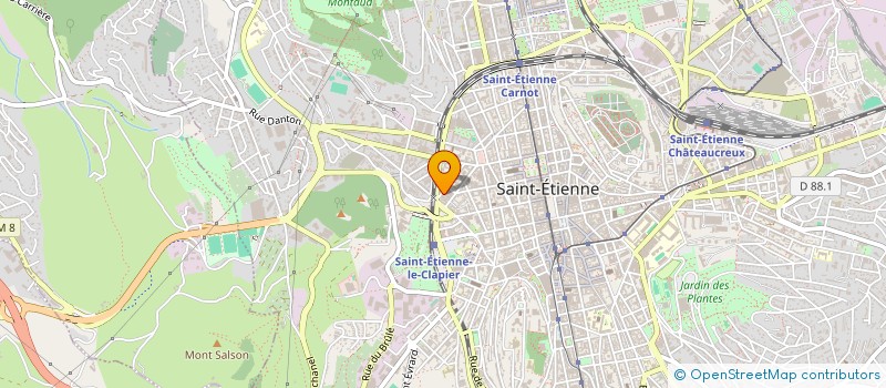 localisation de l'entreprise POSITIVE EDUCATION  SAINT-ETIENNE