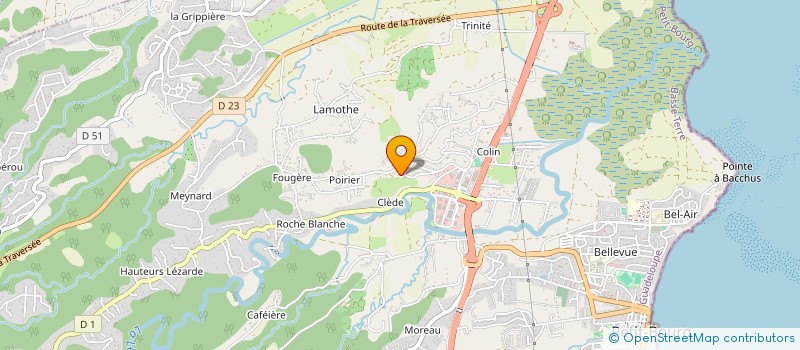 localisation de l'entreprise POSITIVE OPTION à PETIT-BOURG
