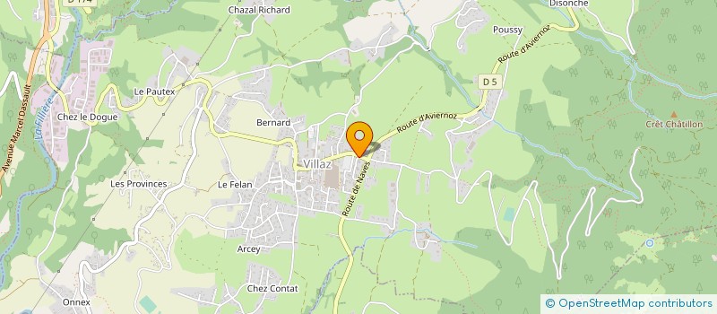 localisation de l'entreprise POSITIVE PEAK S.A.S.U.  VILLAZ