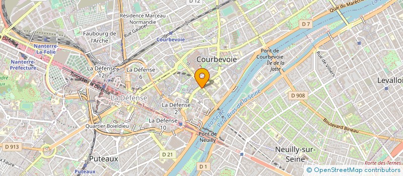 localisation de l'entreprise POSITIVE PLANET INTERNATIONAL à COURBEVOIE