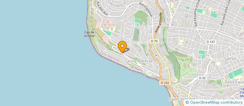 localisation de l'entreprise POSITIVE PRODUCTION  SAINTE-ADRESSE