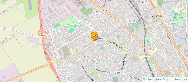 localisation de l'entreprise POSITIVELOC à LA CHAPELLE-SAINT-LUC