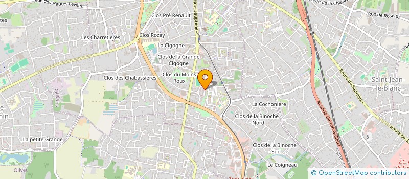 localisation de l'entreprise POSITIVI'THE à ORLEANS