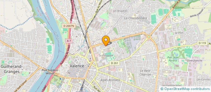 localisation de l'entreprise POSITIVIE à VALENCE