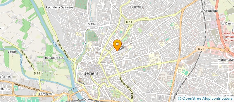 localisation de l'entreprise POSITRONICS LTD  BEZIERS