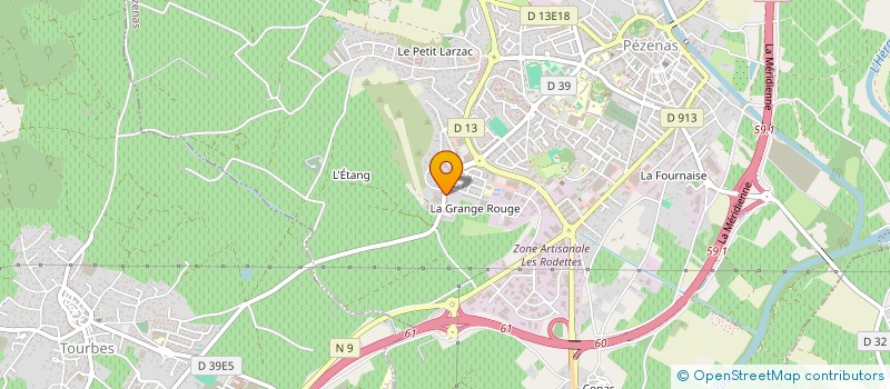 localisation de l'entreprise POSLO à PEZENAS