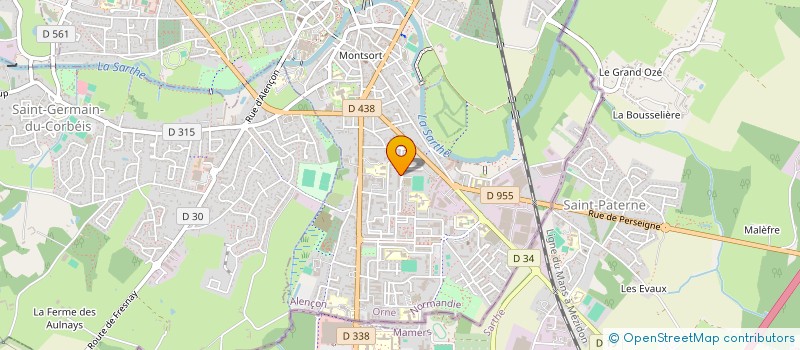 localisation de l'entreprise POSOF 75 à ALENCON