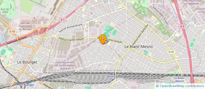 localisation de l'entreprise POSOF AUTO PIECES à DRANCY