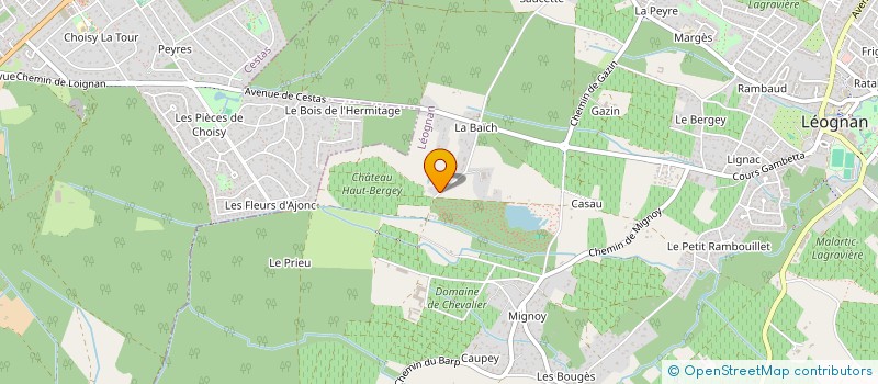 localisation de l'entreprise POSSES RESTAUR.VOITU SIMCA FACEL METALON  LEOGNAN