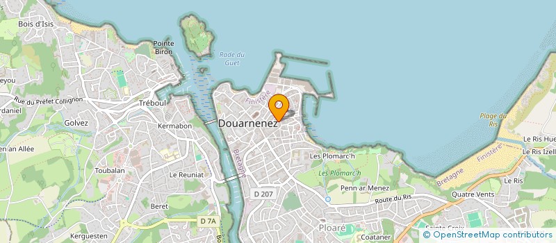 localisation de l'entreprise POST 4 BREIZH à DOUARNENEZ