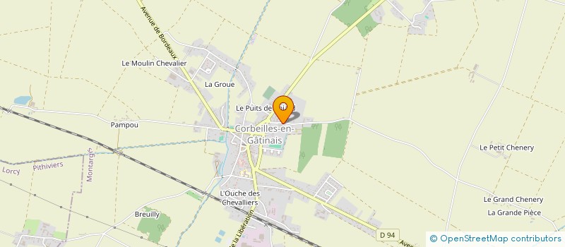 localisation de l'entreprise POST SCOLAIRE ENFANTS FUSAIN à COURTEMPIERRE