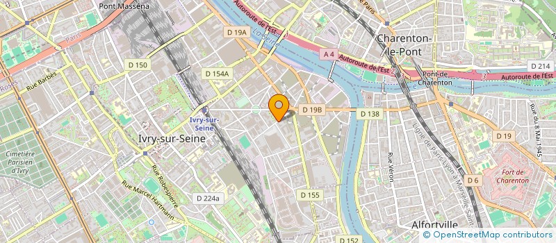 localisation de l'entreprise POST'UP TEL MARKETING SERVICES  IVRY-SUR-SEINE