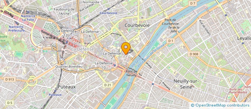 localisation de l'entreprise POSTA PLUS FRANCE à COURBEVOIE