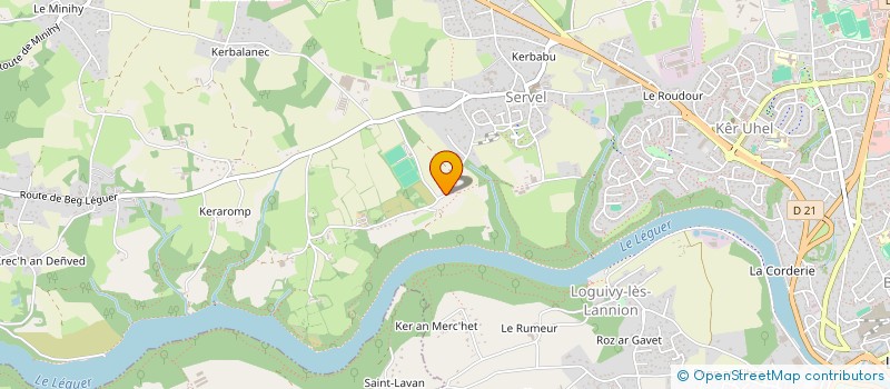 localisation de l'entreprise POSTAN  LANNION