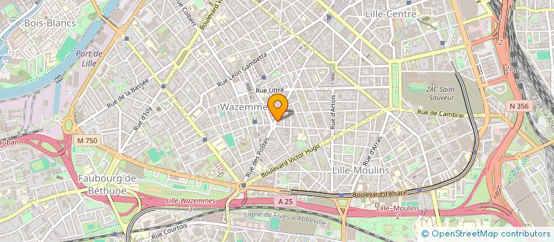 localisation de l'entreprise POSTE 137  LILLE