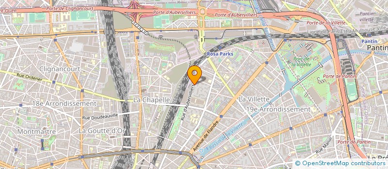 localisation de l'entreprise POSTE CREA à PARIS