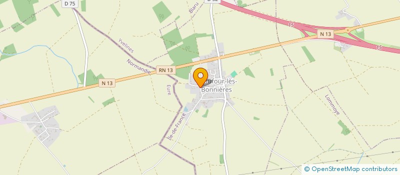 localisation de l'entreprise POSTEL COUVERTURE  CHAUFOUR-LES-BONNIERES