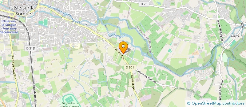 localisation de l'entreprise POSTEL IMMO  L'ISLE-SUR-LA-SORGUE