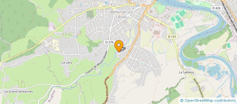 localisation de l'entreprise POSTERS ET CADRES COLUMBIA à BELLERIVE-SUR-ALLIER