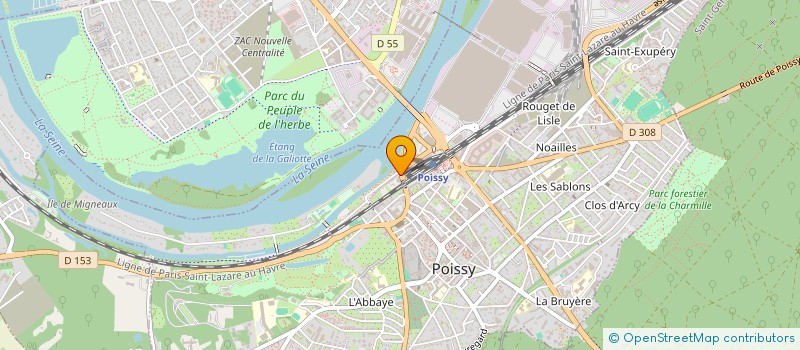 localisation de l'entreprise POSTO 6  POISSY