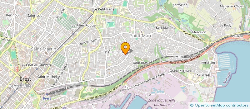localisation de l'entreprise POSTROFF ET CIE à BREST