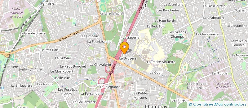 localisation de l'entreprise POSTURE ET ACTION  CHAMBRAY-LES-TOURS