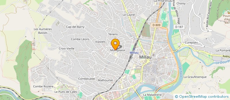 localisation de l'entreprise POSTURE ET FORME  MILLAU