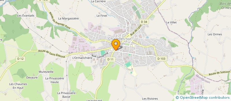 localisation de l'entreprise POSTUROSANTE  CHAZELLES-SUR-LYON
