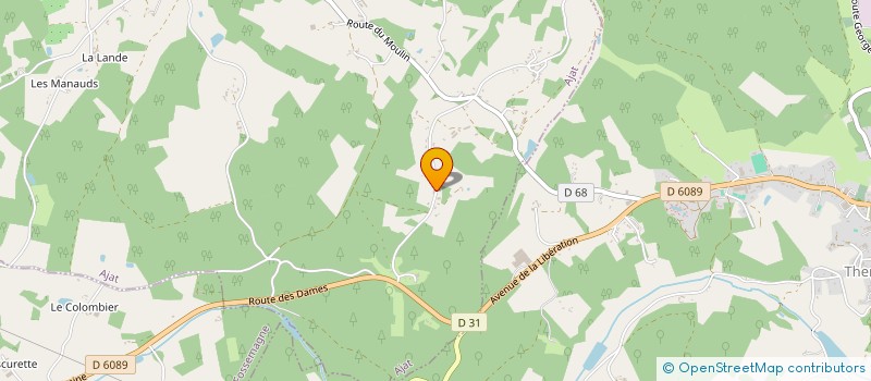 localisation de l'entreprise POT'AJ  AJAT