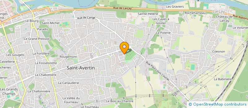 localisation de l'entreprise POT'EN CIEL  SAINT-AVERTIN