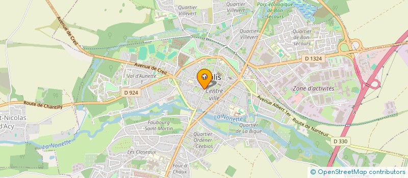 localisation de l'entreprise POTAGER CULTUREL  SENLIS