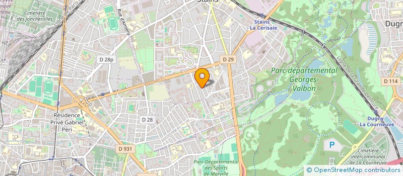 localisation de l'entreprise POTAGER DES TOILES NUMERIQUES  STAINS
