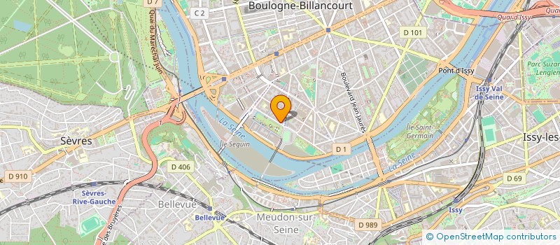 localisation de l'entreprise POTAGER DU PARC DE BILLANCOURT à BOULOGNE-BILLANCOURT