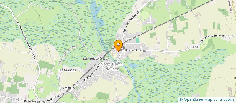 localisation de l'entreprise POTAGER ET AMIS DE FANETTE  NOTRE-DAME-DE-RIEZ