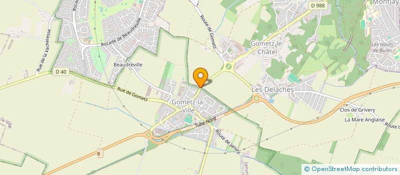 localisation de l'entreprise POTAGO  GOMETZ-LA-VILLE