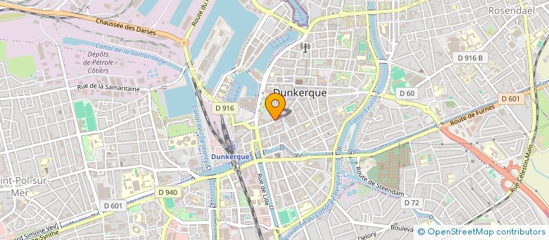 localisation de l'entreprise POTDEVIN-WARIN à DUNKERQUE